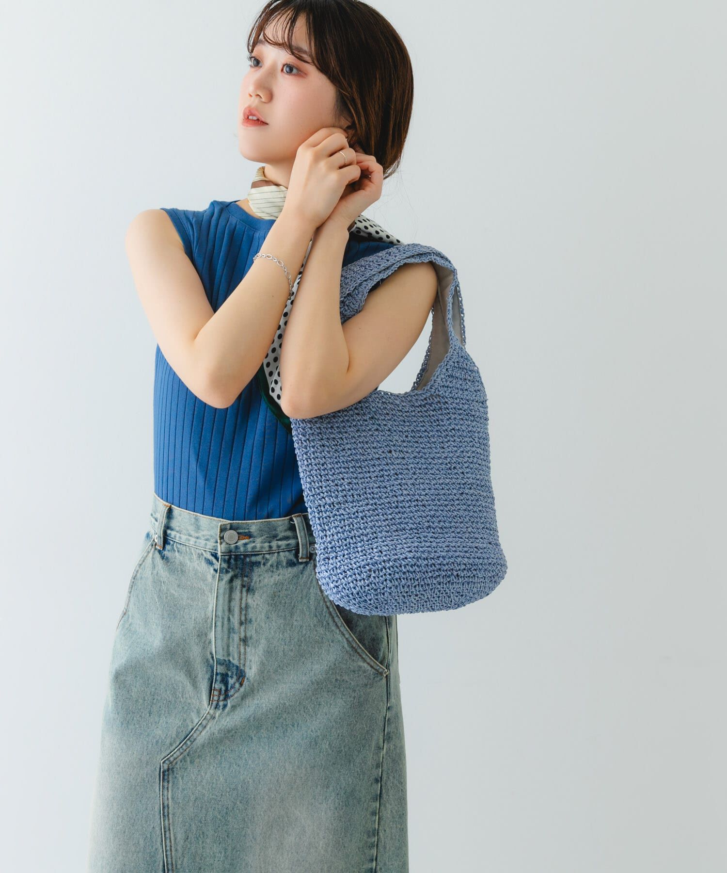 RODE SKO「コマ編みペーパートートバッグ」|トートバッグ|