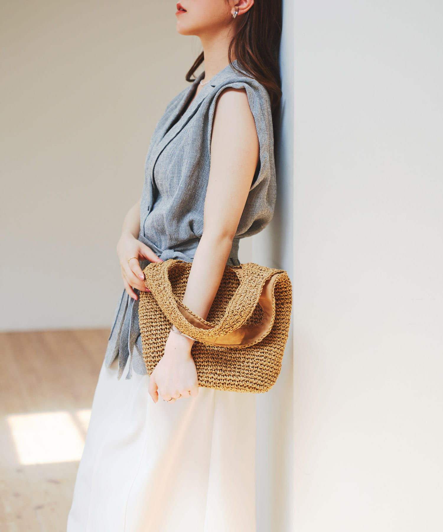 RODE SKO「コマ編みペーパートートバッグ」|トートバッグ|