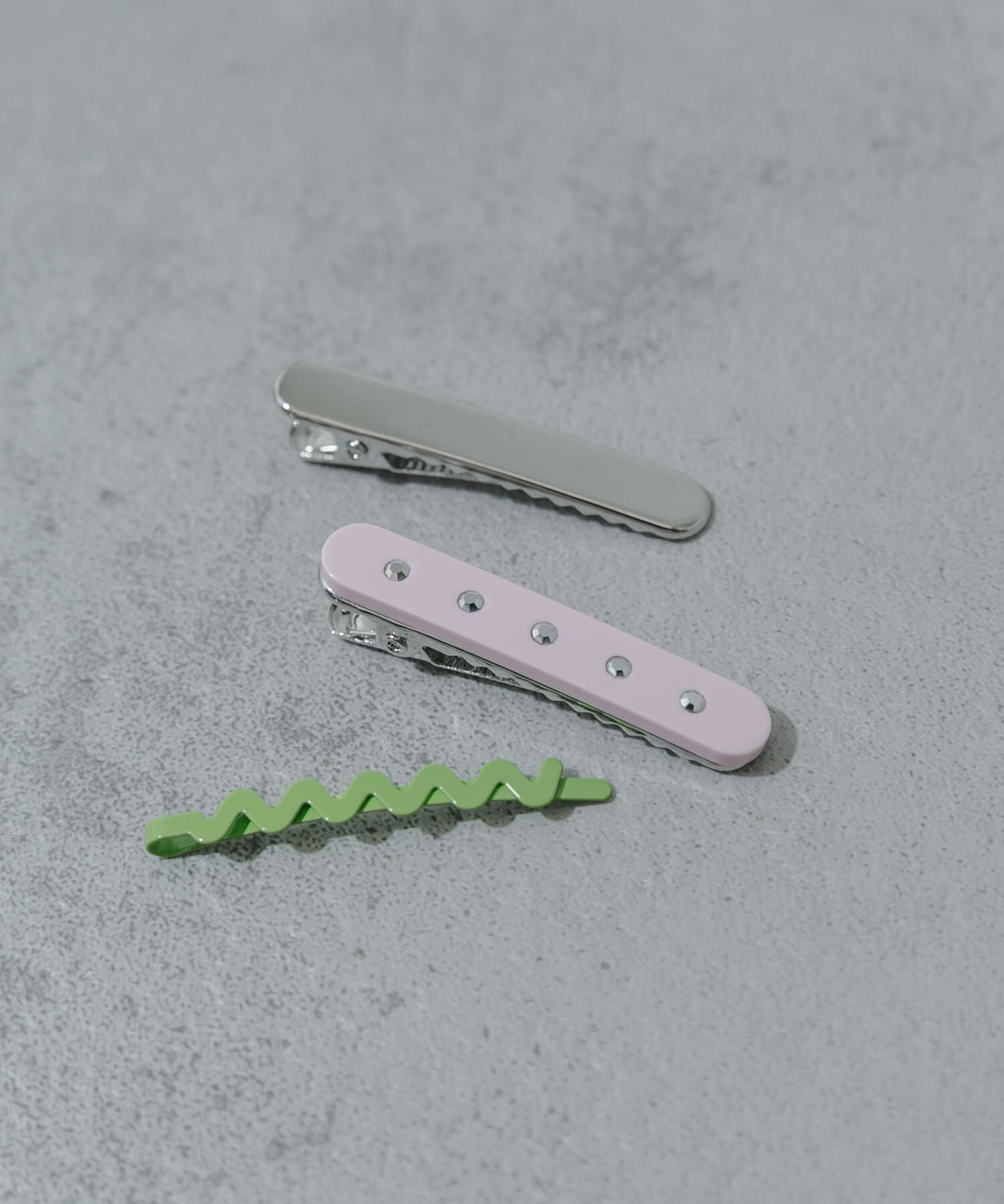 SMELLY「カラーマルチ3セットヘアピン」|その他|ピンク