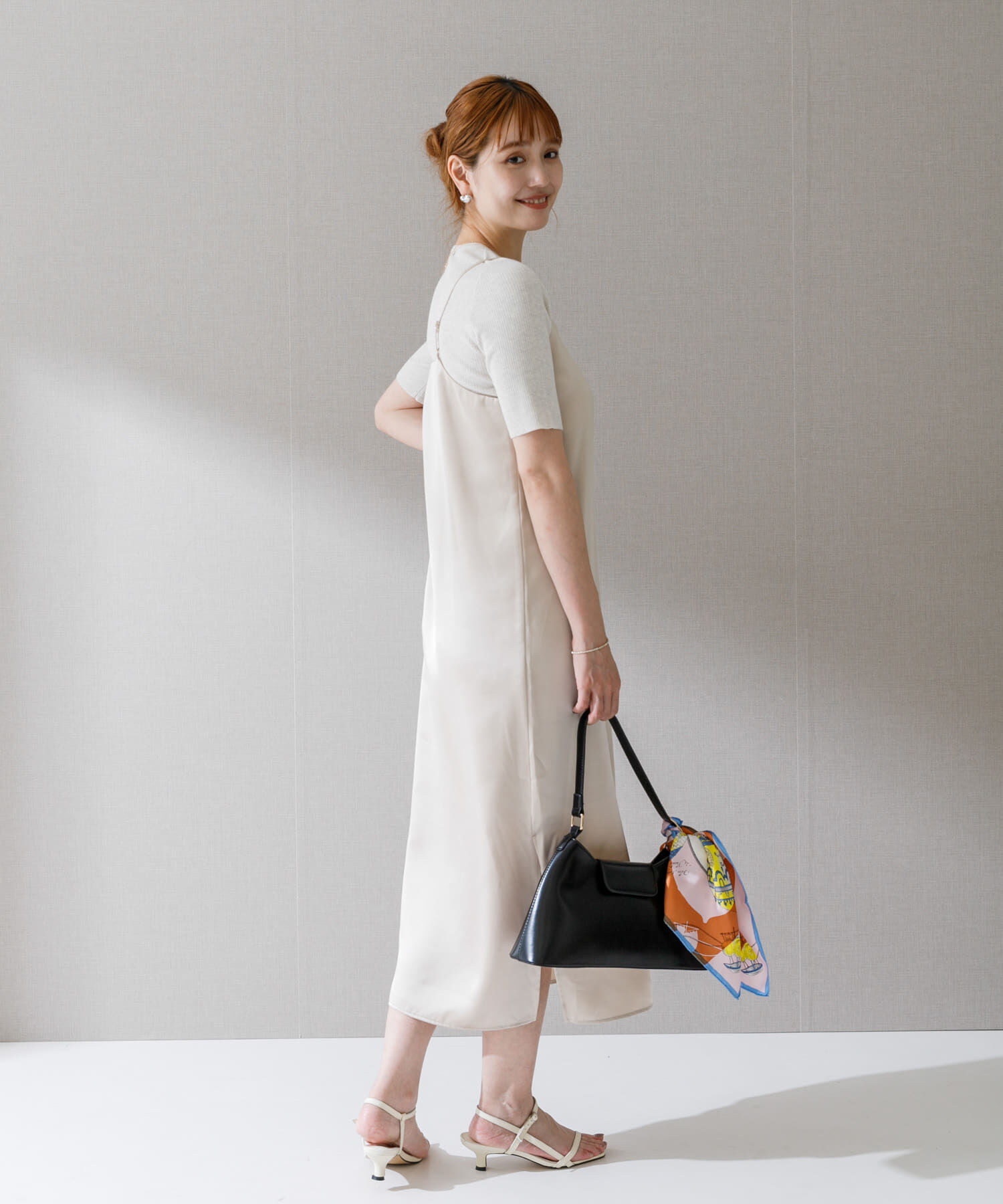 URBAN RESEARCH ROSSO「サテンキャミワンピース」|ワンピース|