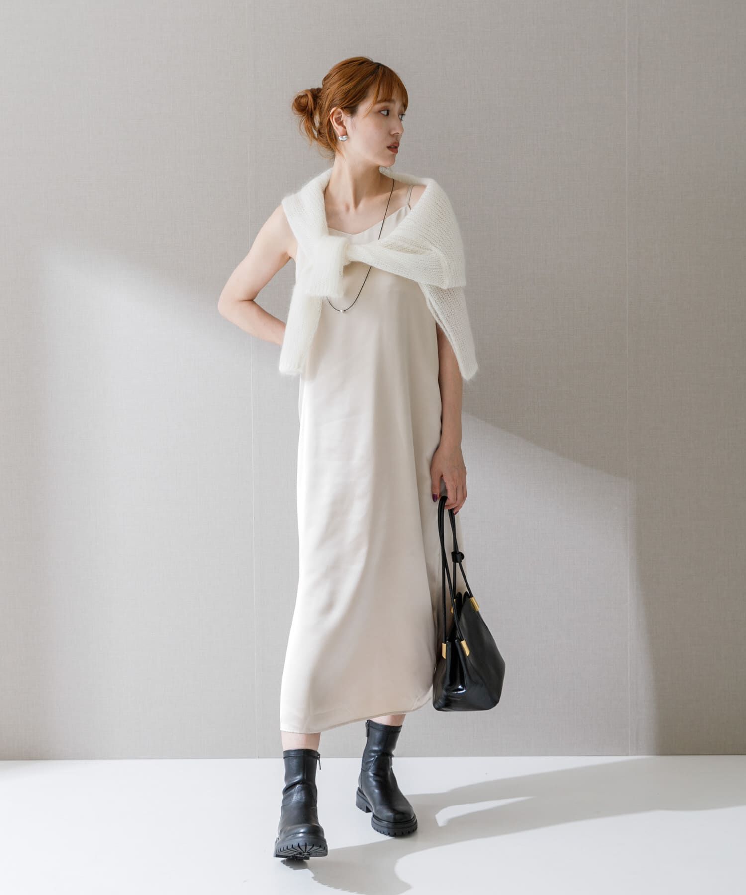 URBAN RESEARCH ROSSO「サテンキャミワンピース」|ワンピース|