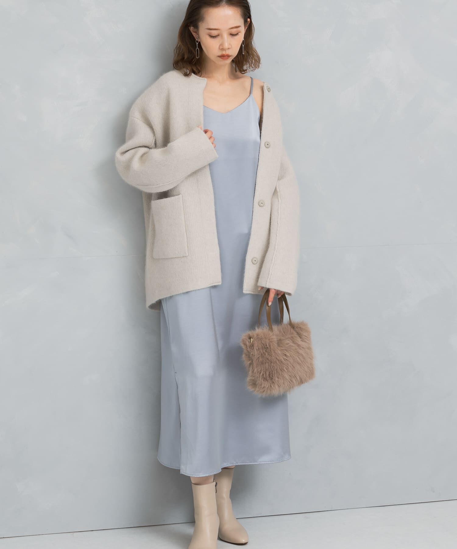 URBAN RESEARCH ROSSO「サテンキャミワンピース」|ワンピース|