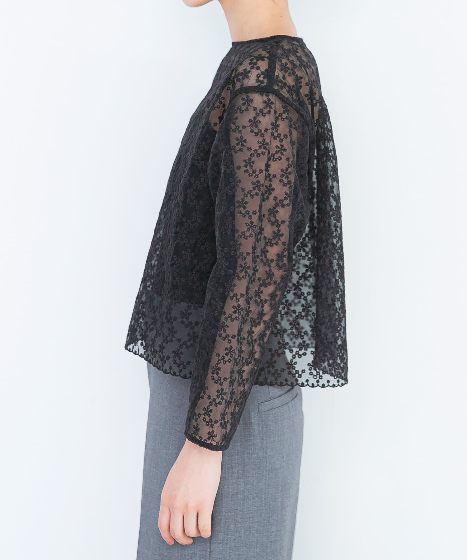 URBAN RESEARCH ROSSO「エンブロイダリーシアートップス」|シャツ・ブラウス|