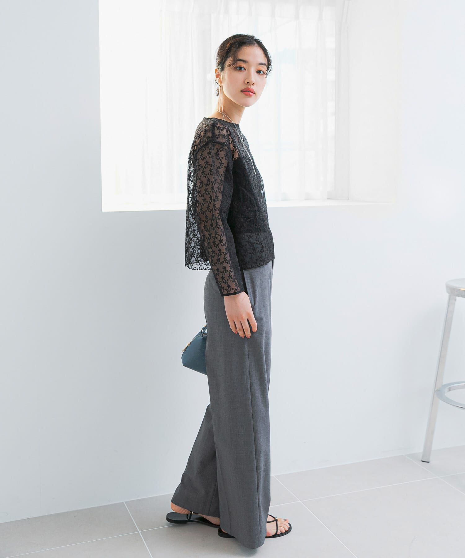 URBAN RESEARCH ROSSO「エンブロイダリーシアートップス」|シャツ・ブラウス|