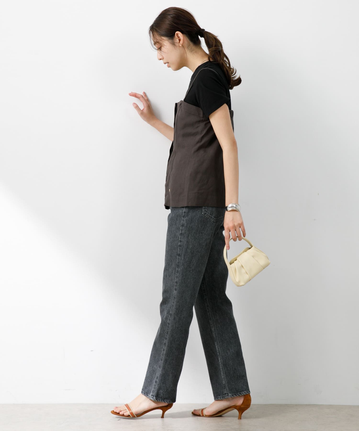 URBAN RESEARCH ROSSO「F by ROSSO　リネン混ビスチェ+半袖Tシャツ」|Tシャツ・カットソー|