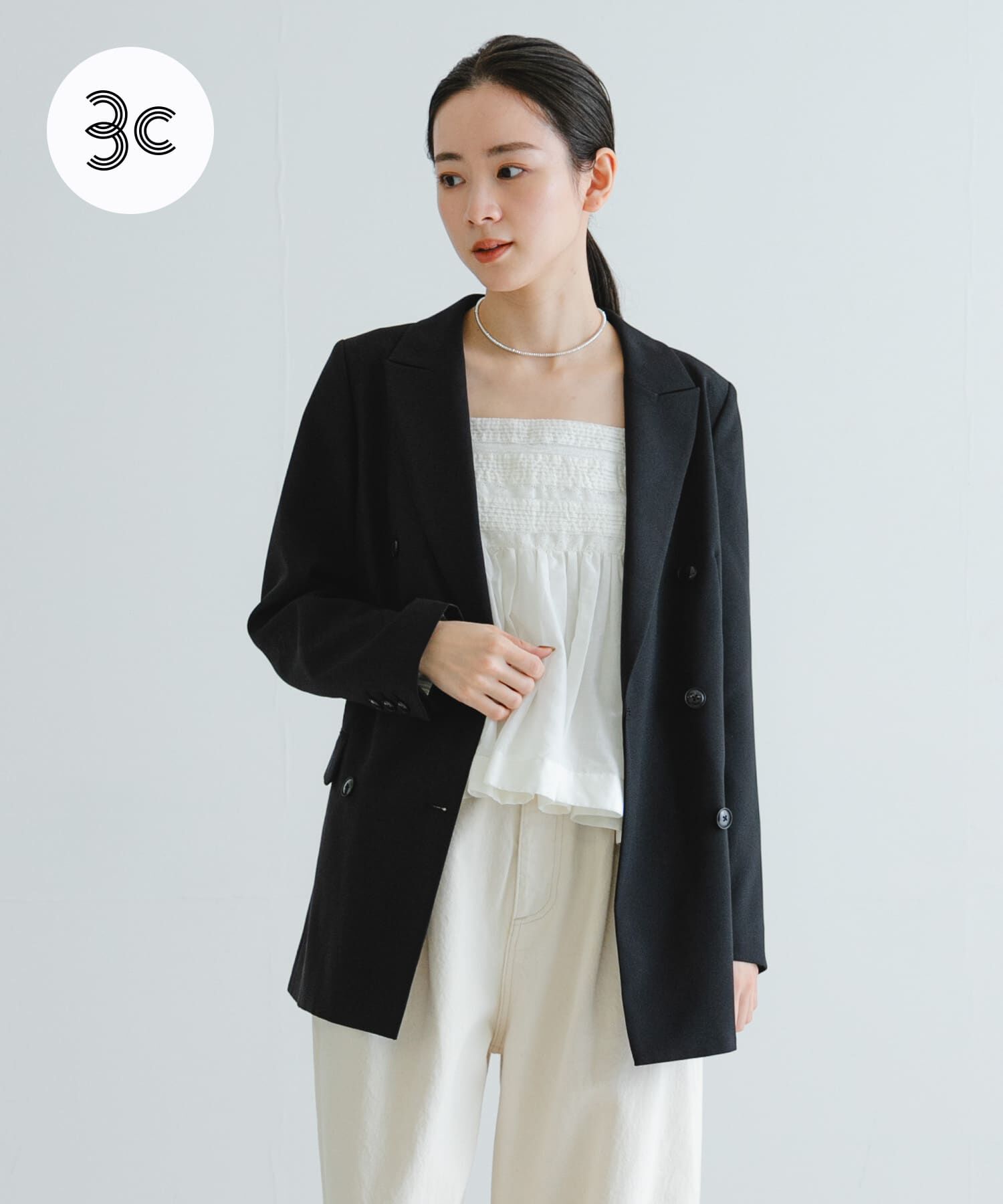 URBAN RESEARCH「『2サイズ展開』ダブルブレストブレザージャケット」|その他|ブラック