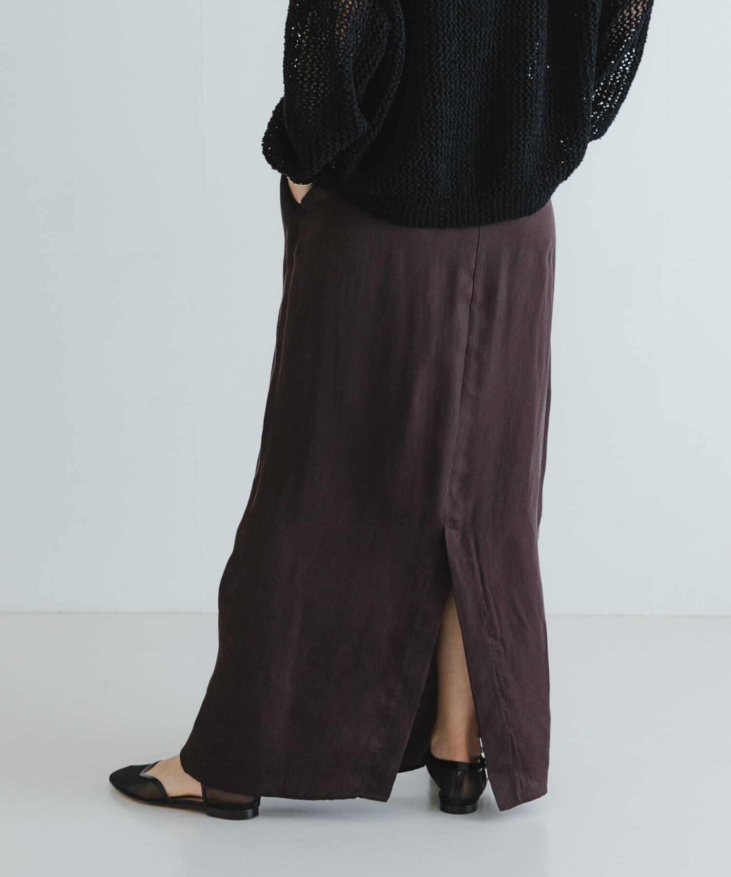 URBAN RESEARCH「『2サイズ展開』キュプラサテンストレートスカート」|スカート|