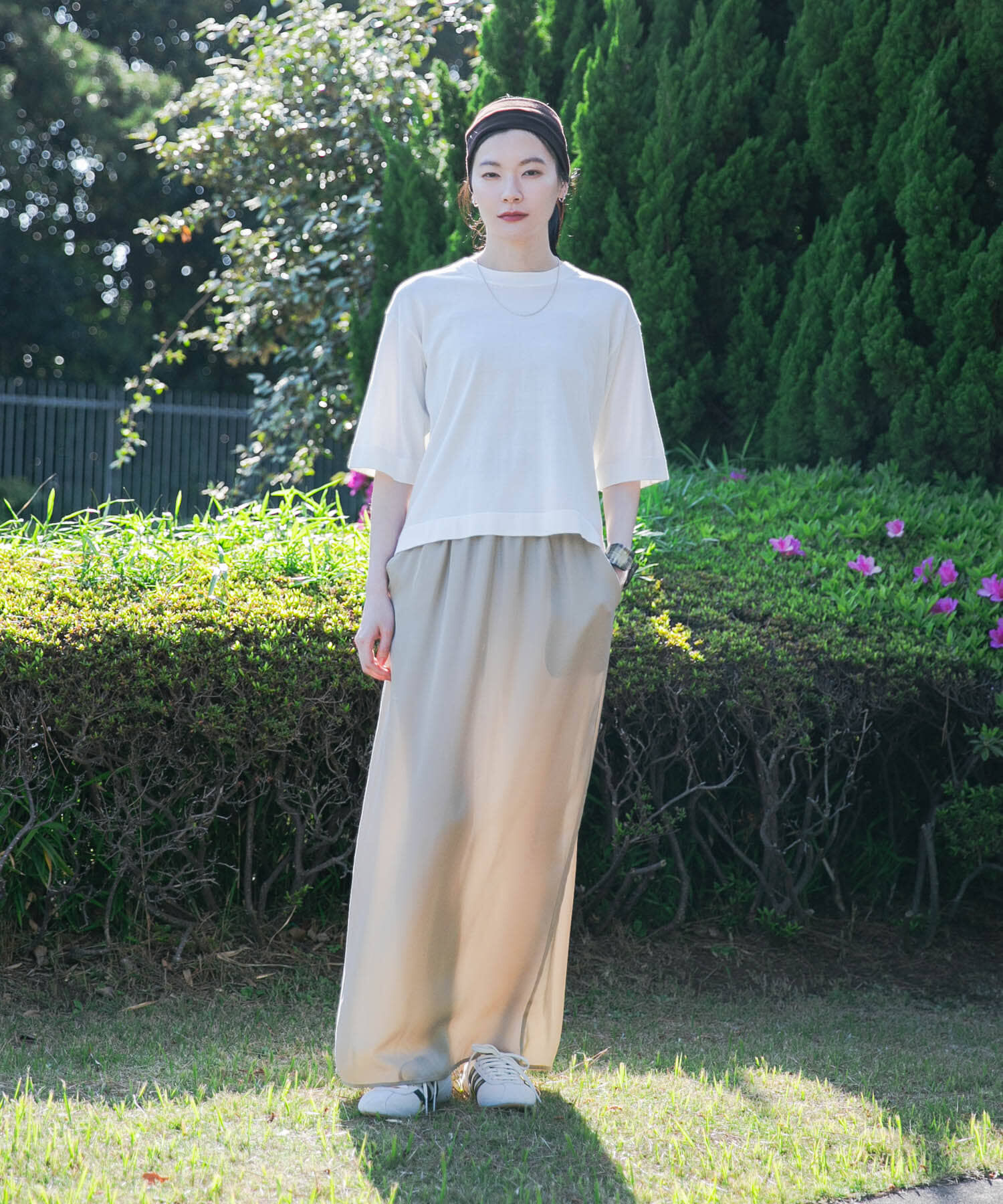 URBAN RESEARCH「『2サイズ展開』キュプラサテンストレートスカート」|スカート|