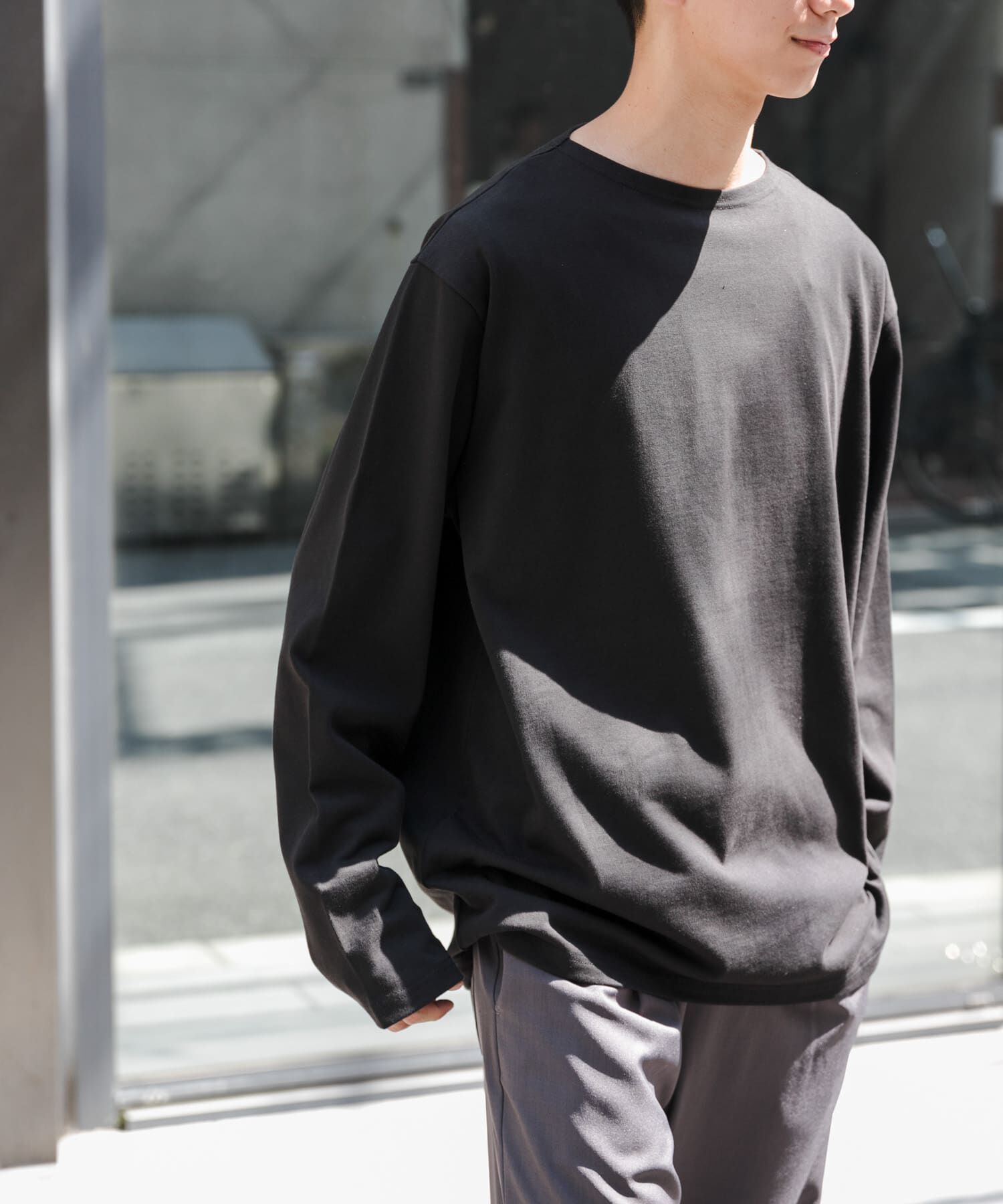 URBAN RESEARCH DOORS「FORK&SPOON　プレーンボートネックカットソー」|Tシャツ・カットソー|