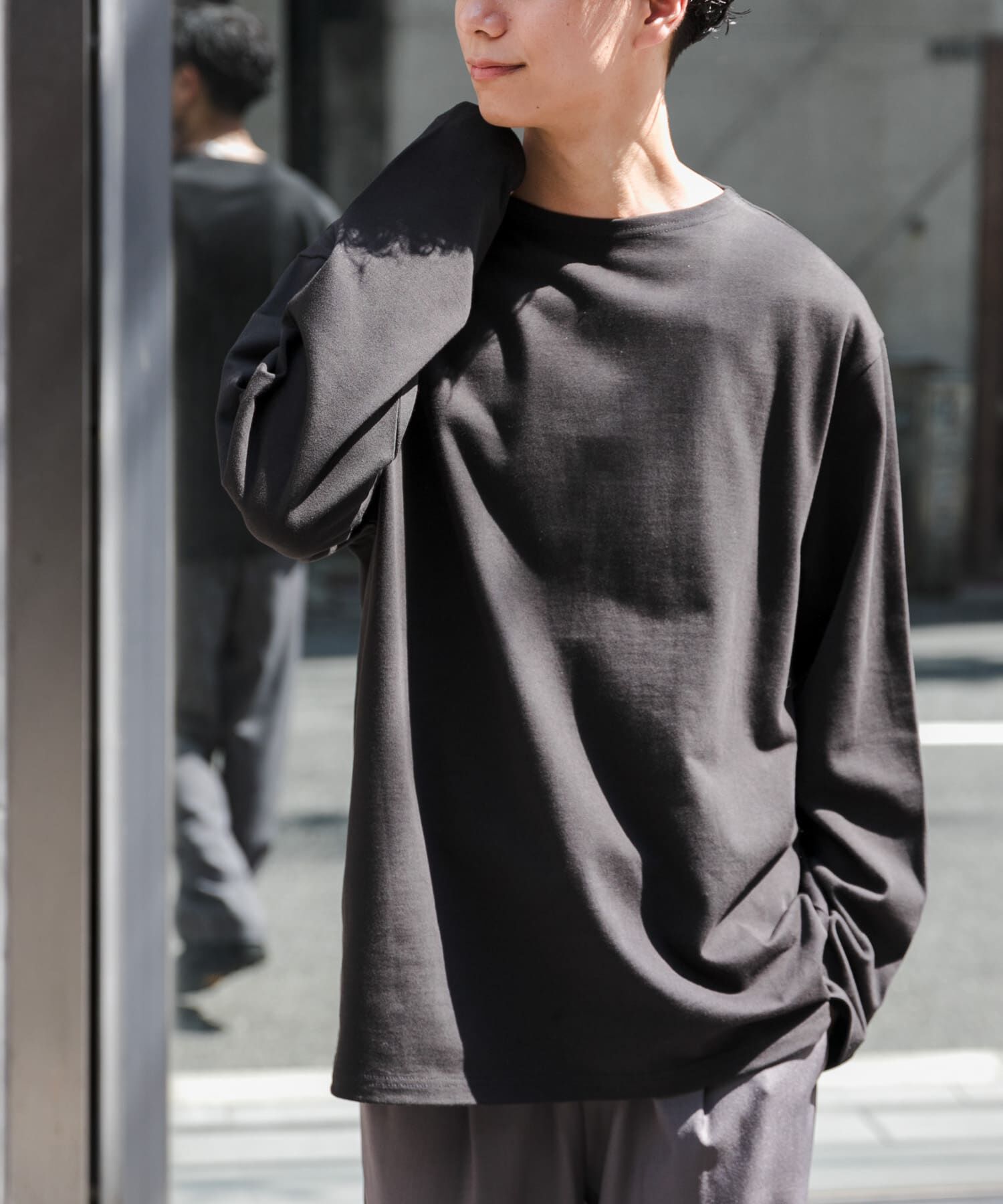 URBAN RESEARCH DOORS「FORK&SPOON　プレーンボートネックカットソー」|Tシャツ・カットソー|