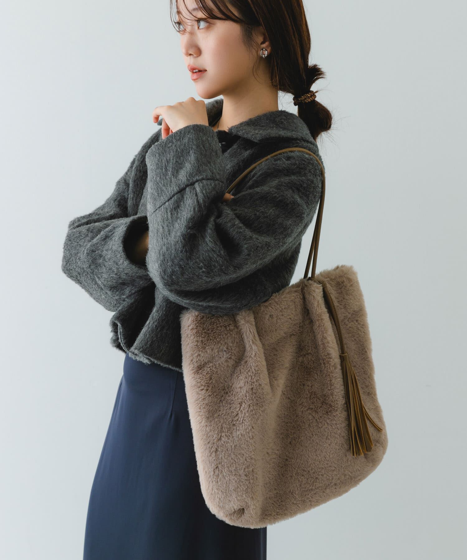 RODE SKO「タッセル付フラッフィトートバッグ」|トートバッグ|