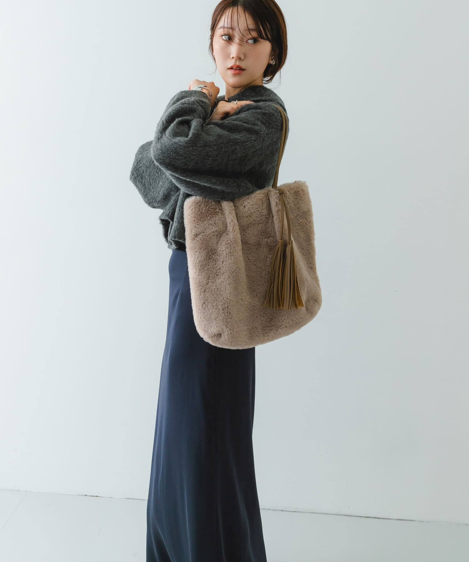 RODE SKO「タッセル付フラッフィトートバッグ」|トートバッグ|