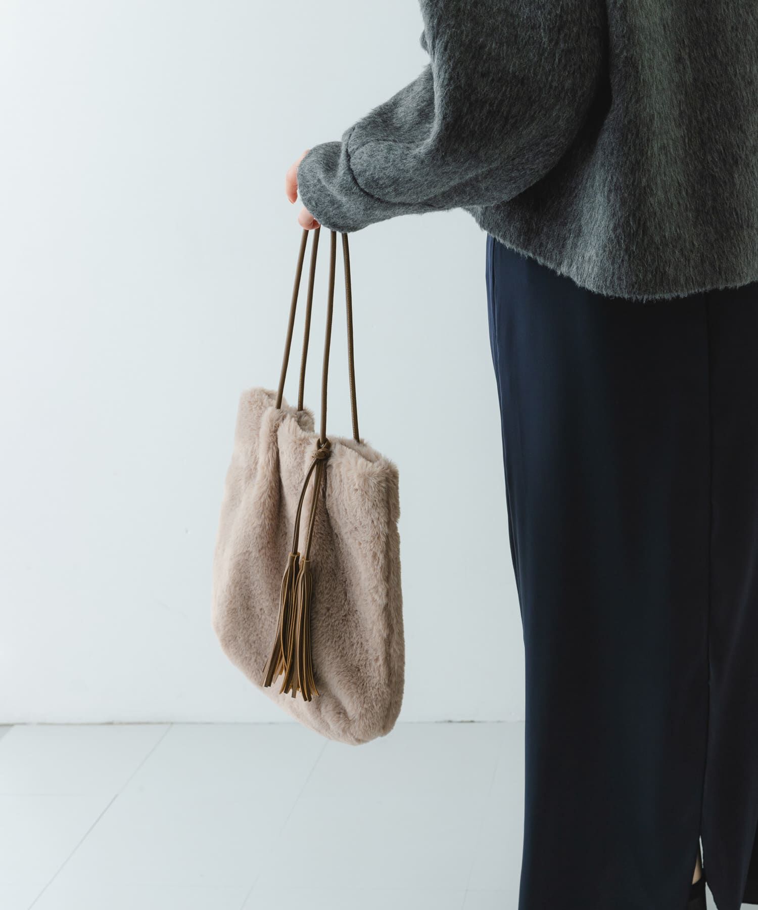 RODE SKO「タッセル付フラッフィトートバッグ」|トートバッグ|