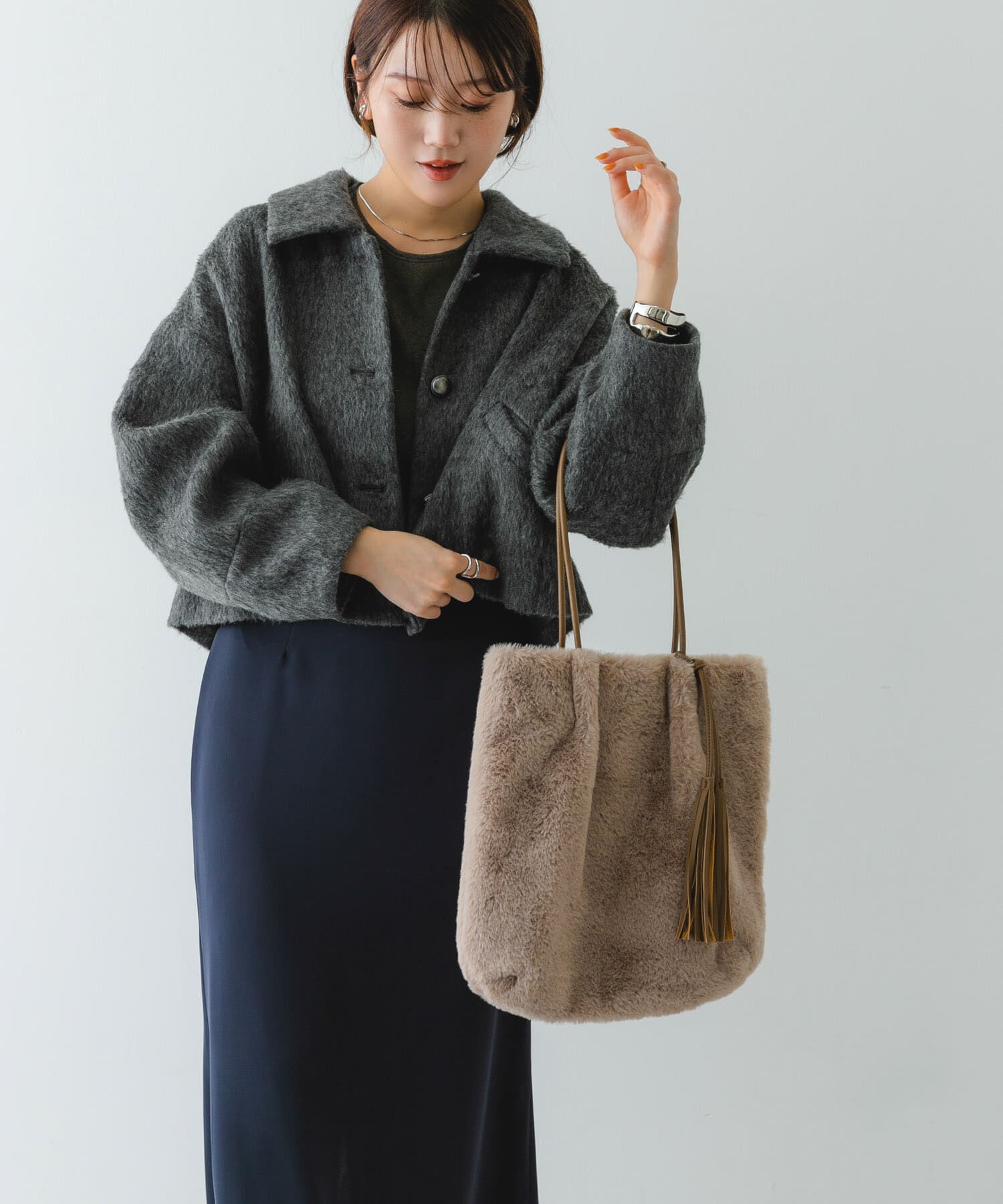 RODE SKO「タッセル付フラッフィトートバッグ」|トートバッグ|