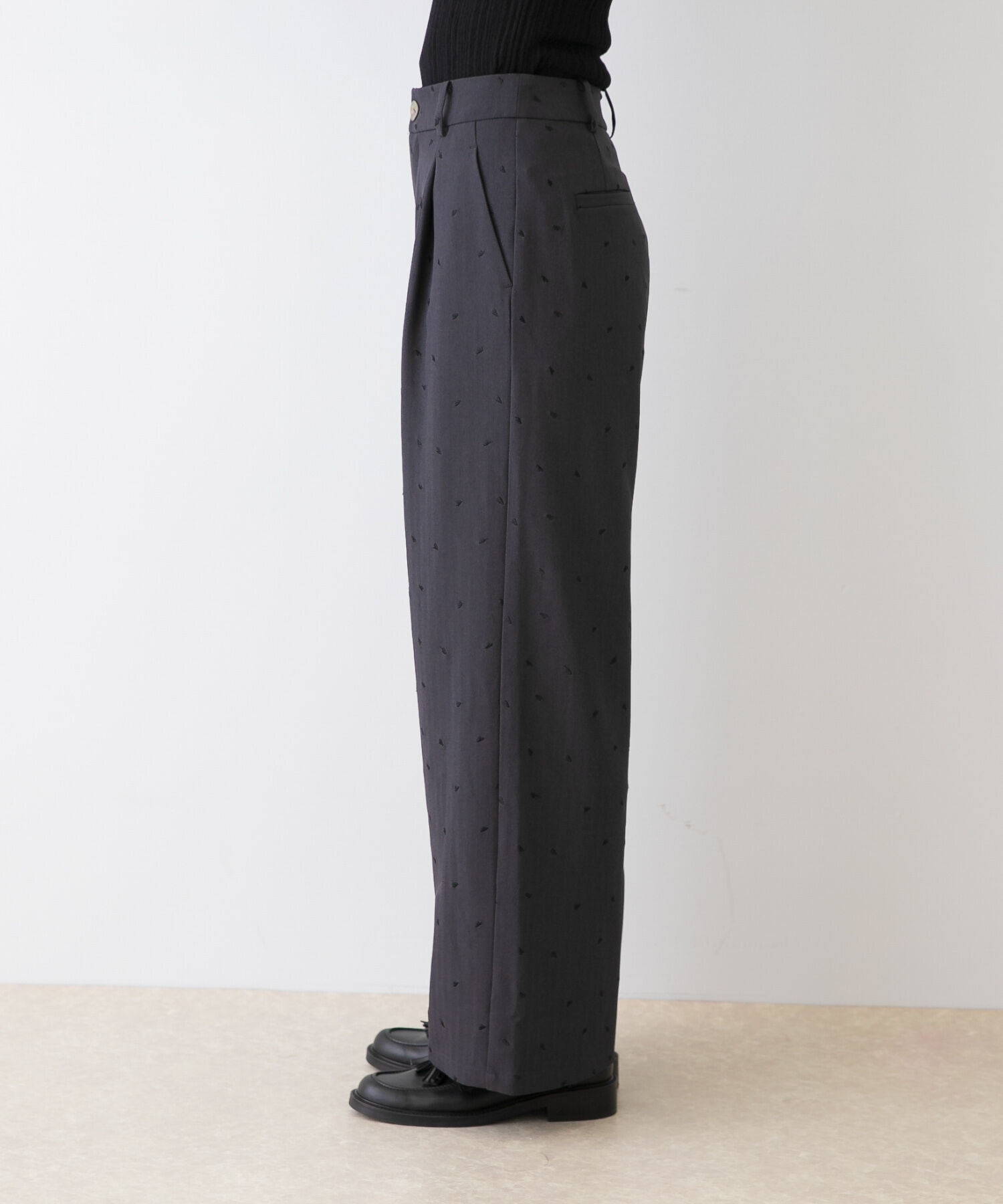 URBAN RESEARCH ROSSO「F by ROSSO　ハート刺繍タックワイドパンツ」|その他|