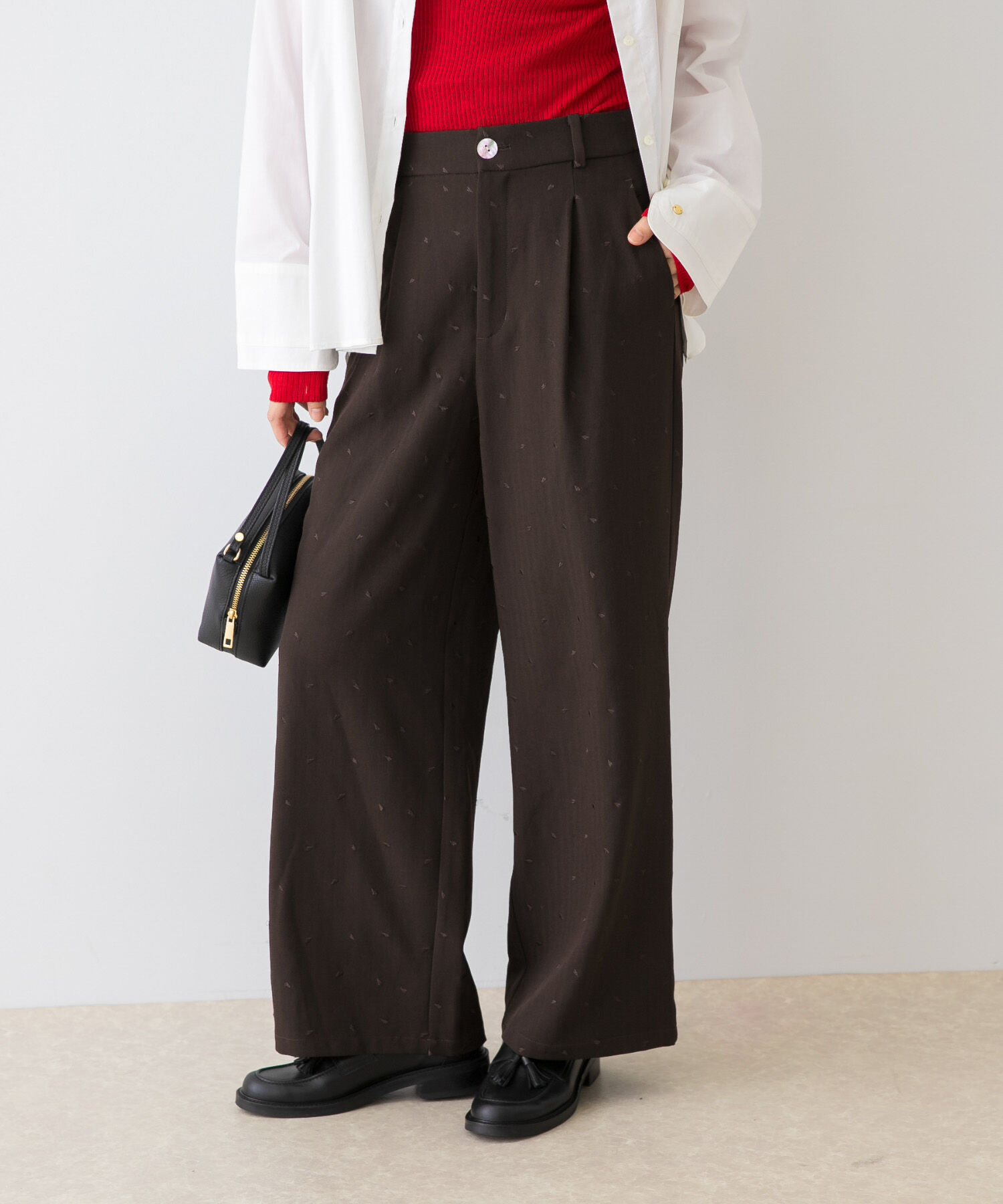 URBAN RESEARCH ROSSO「F by ROSSO　ハート刺繍タックワイドパンツ」|その他|