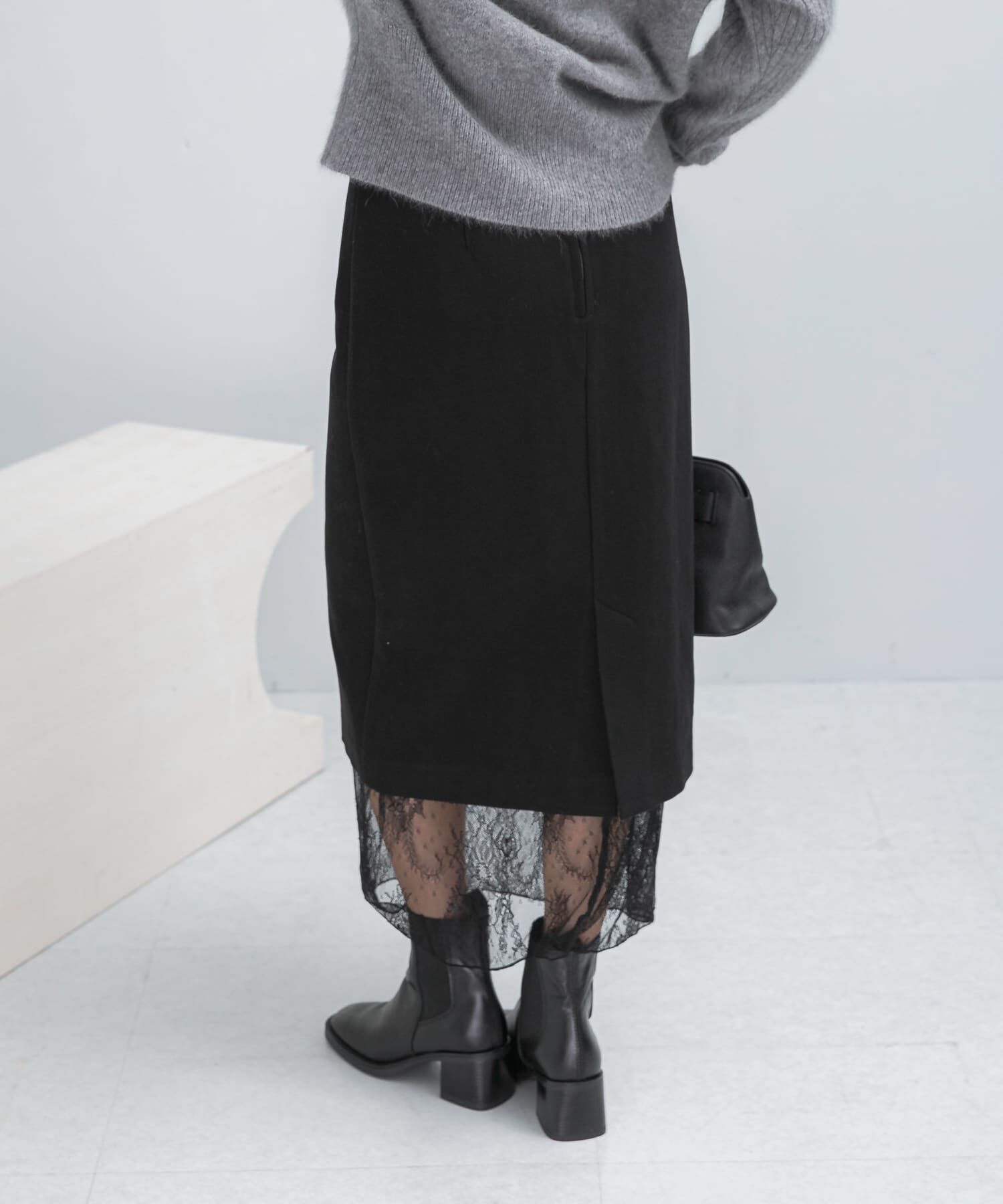 URBAN RESEARCH ROSSO「レースレイヤードミディスカート」|スカート|