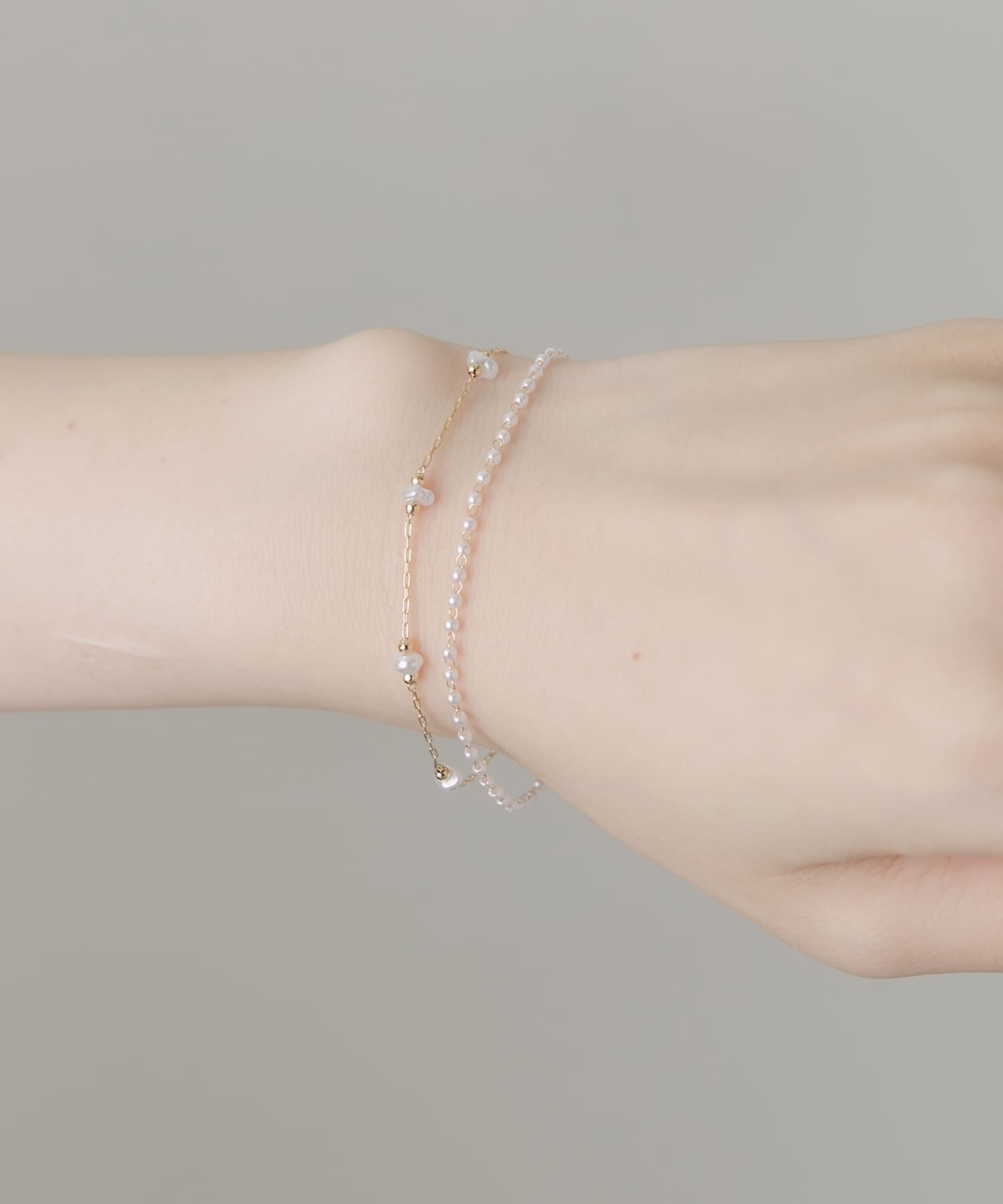 SMELLY「パールストーン2セットブレスレット」|ブレスレット・バングル|