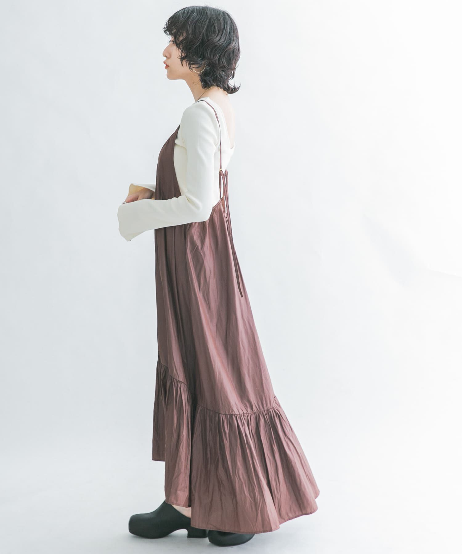  「ティアードキャミワンピース」|ワンピース|