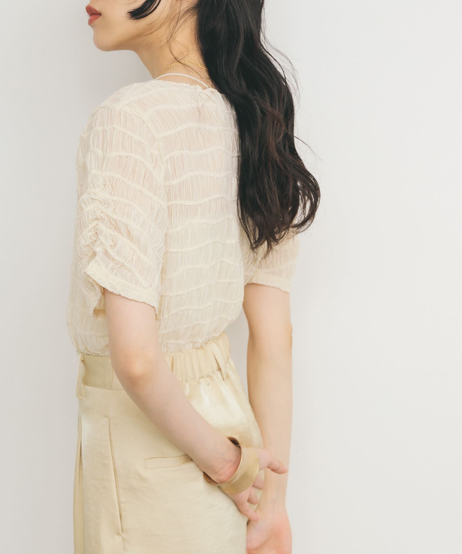  「シャーリングシアートップス」|Tシャツ・カットソー|