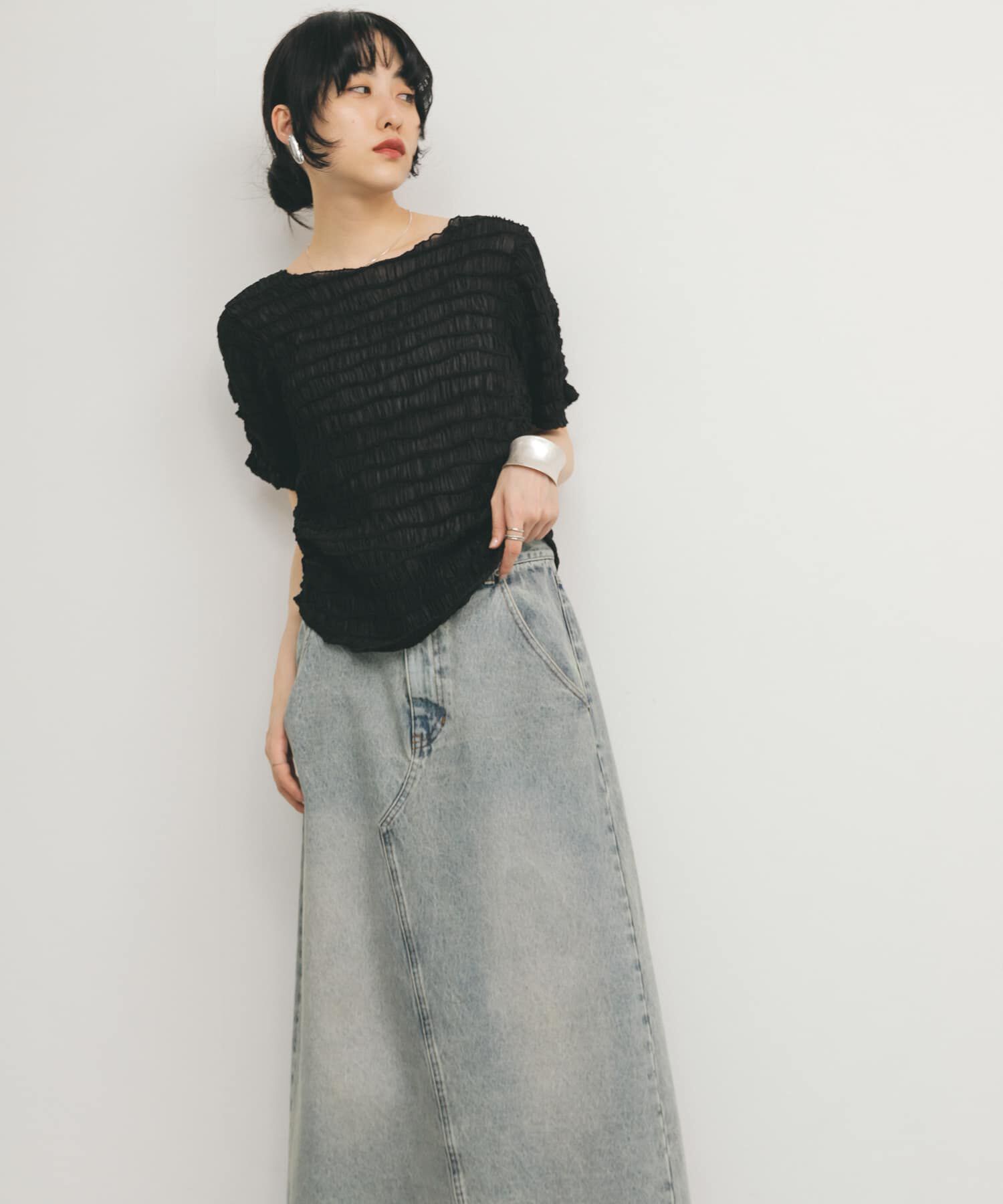  「シャーリングシアートップス」|Tシャツ・カットソー|