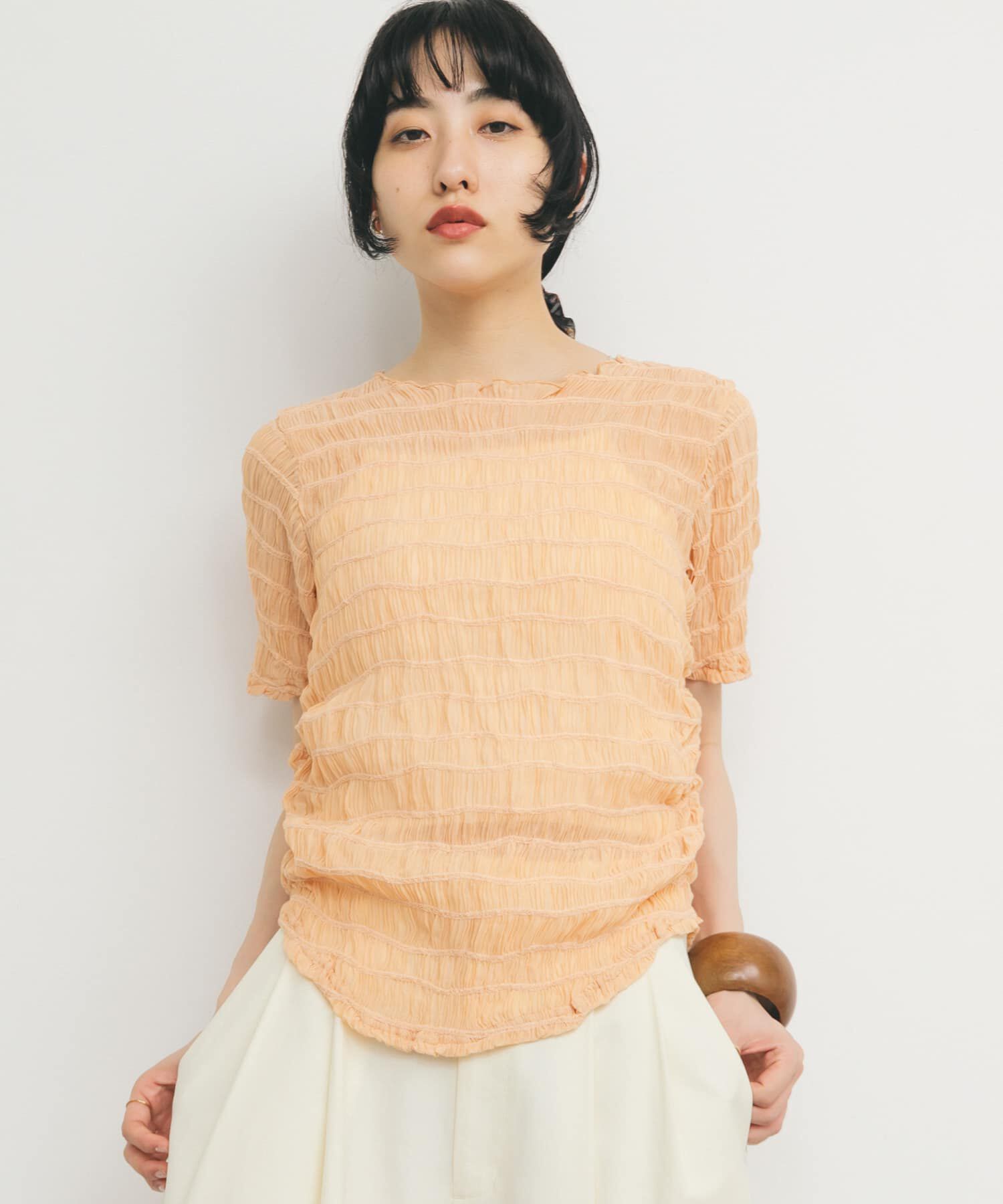  「シャーリングシアートップス」|Tシャツ・カットソー|