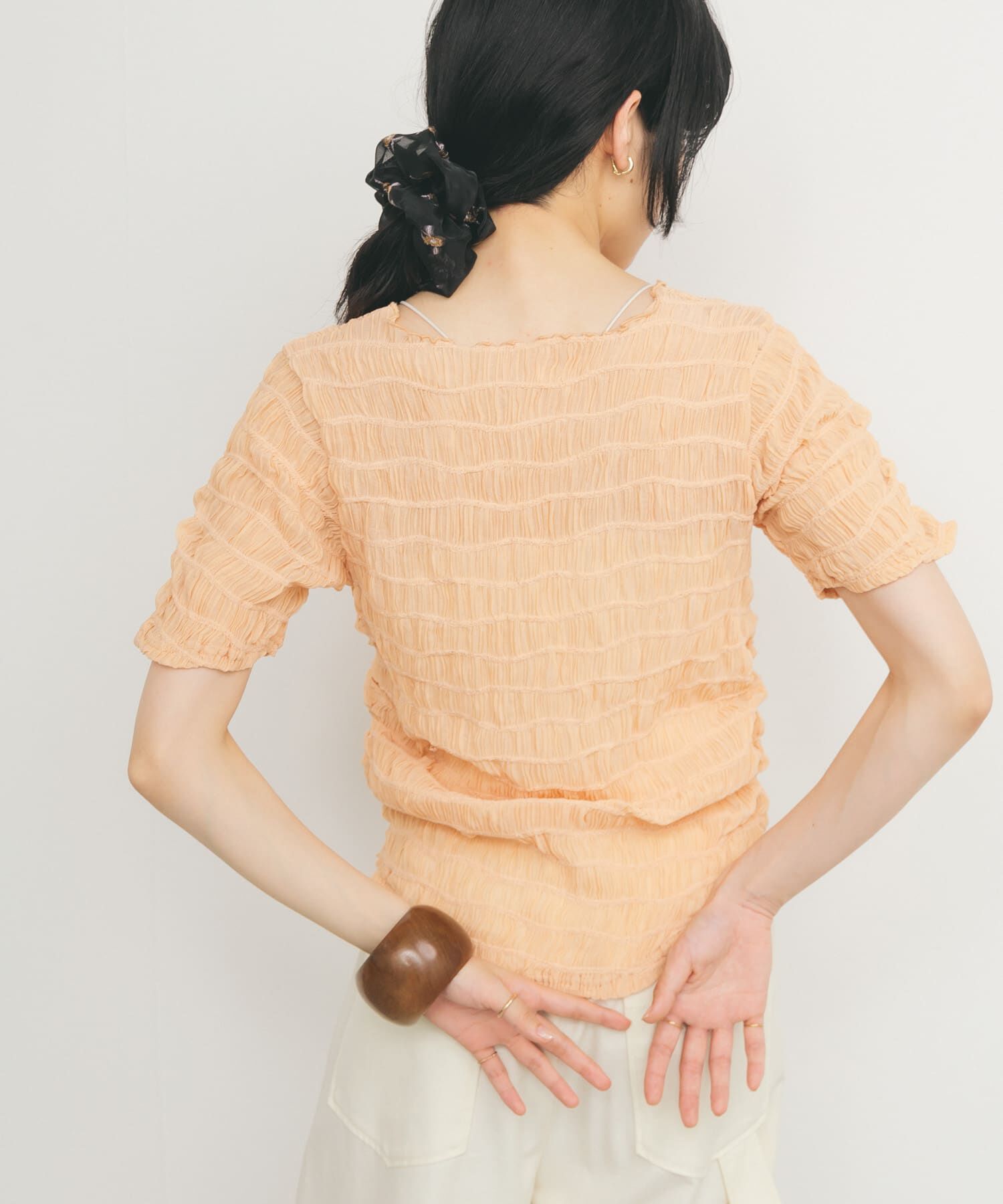  「シャーリングシアートップス」|Tシャツ・カットソー|