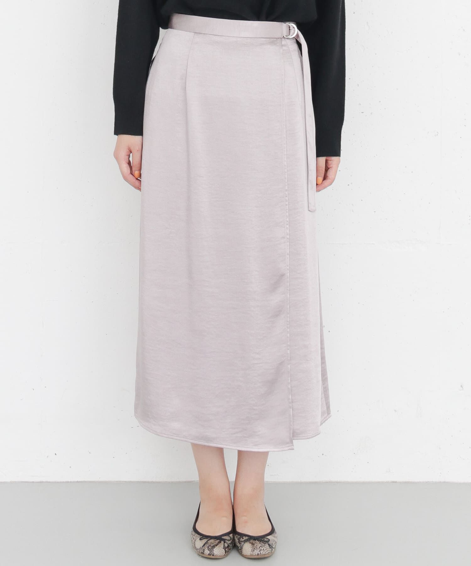  「KBF+　ラップサテンスカート」|スカート|