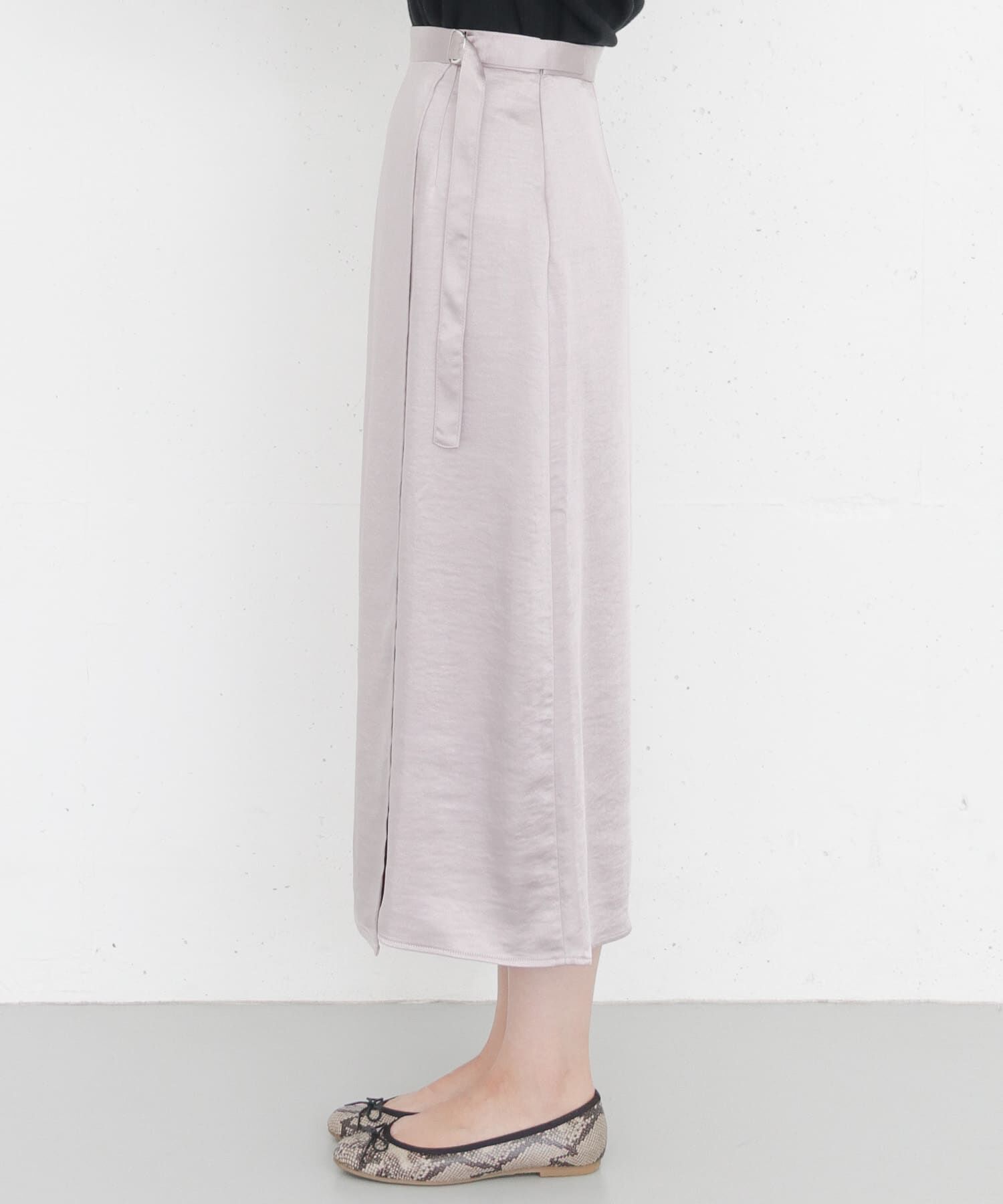  「KBF+　ラップサテンスカート」|スカート|