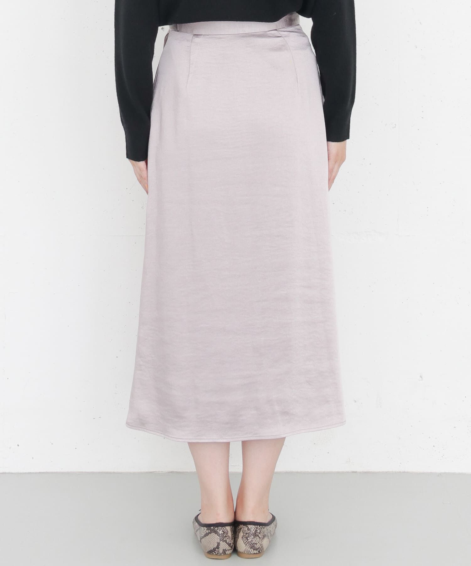  「KBF+　ラップサテンスカート」|スカート|