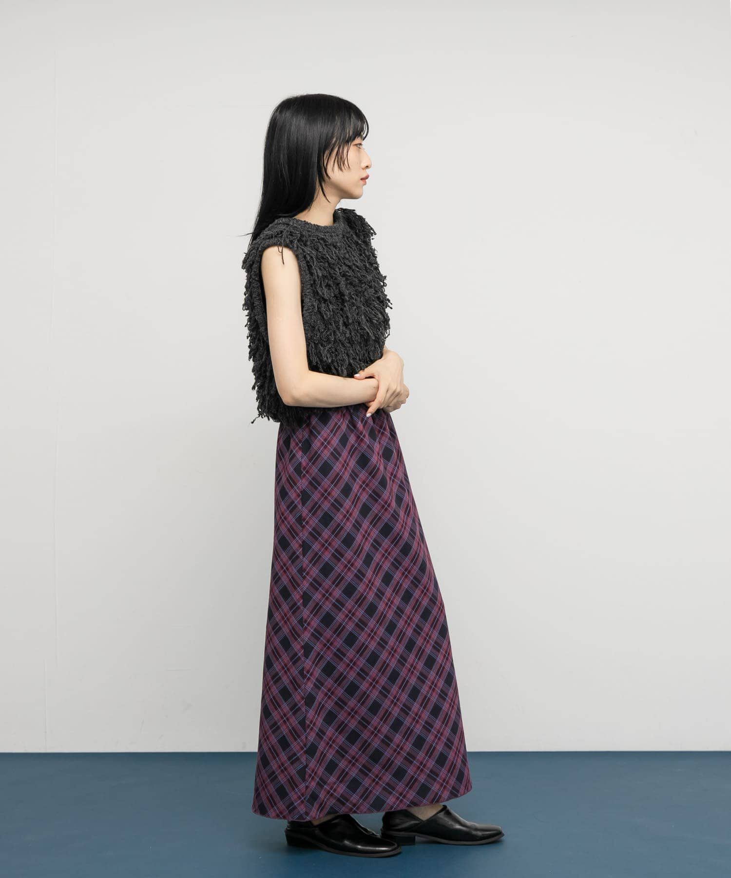  「チェックナロースカート」|スカート|