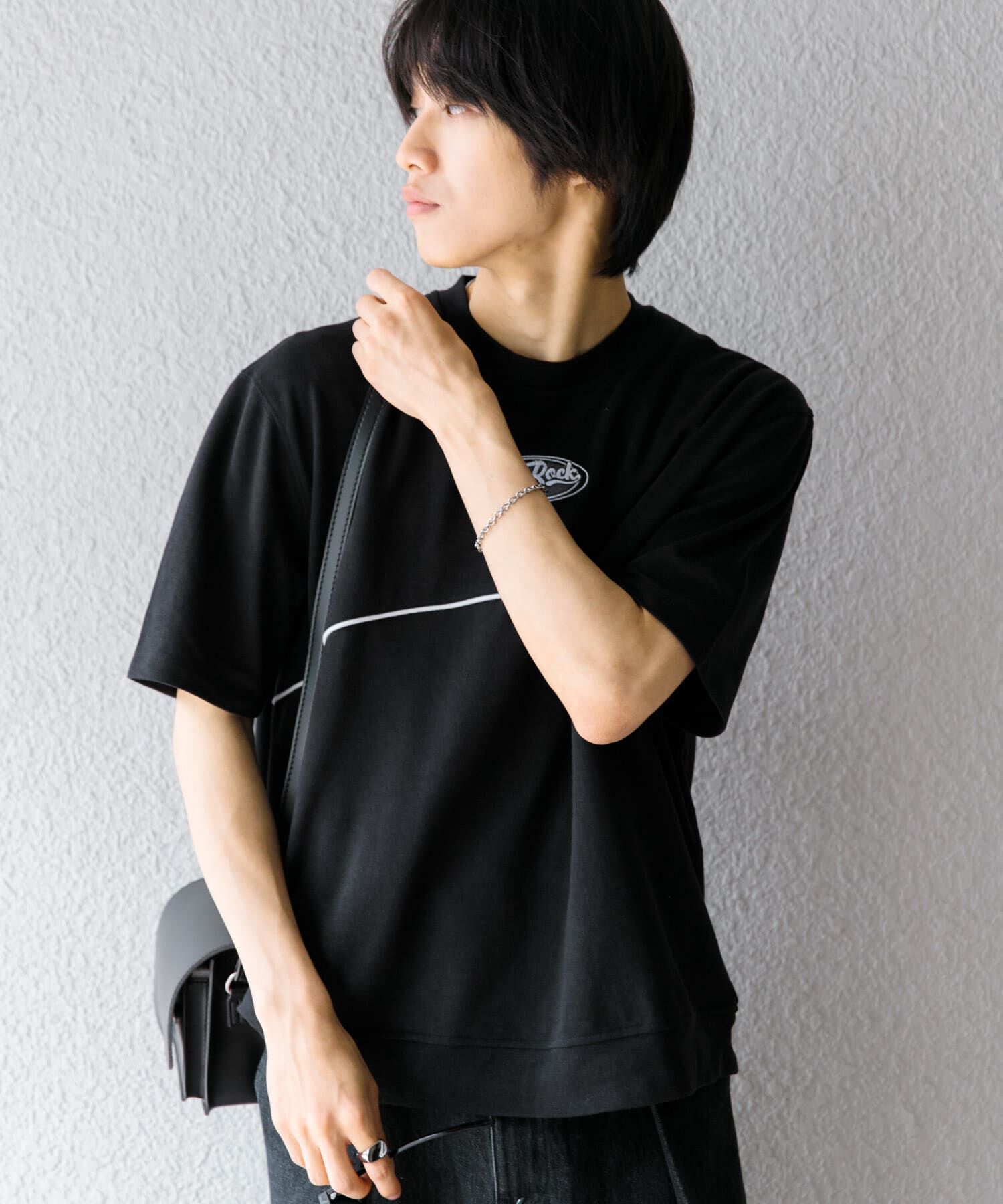 SENSE OF PLACE by URBAN RESEARCH「ブロックドデザインTシャツ(5分袖)」|Tシャツ・カットソー|