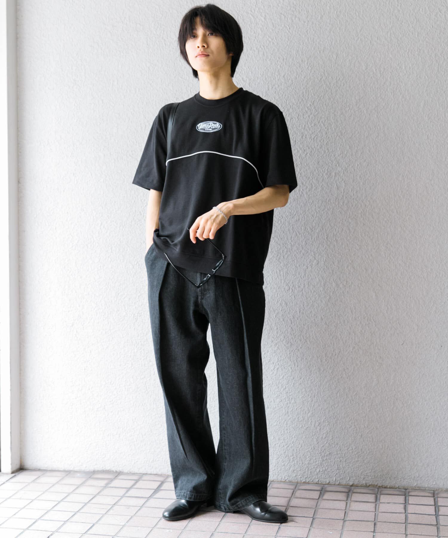 SENSE OF PLACE by URBAN RESEARCH「ブロックドデザインTシャツ(5分袖)」|Tシャツ・カットソー|