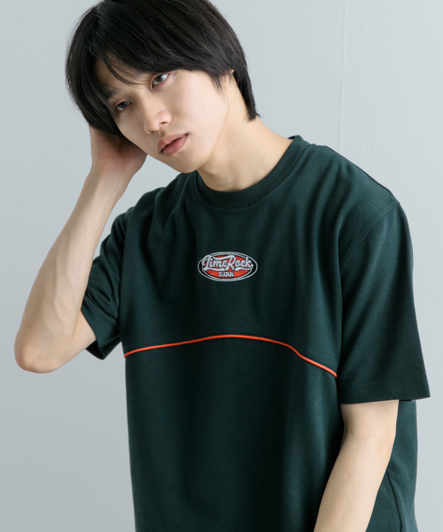 SENSE OF PLACE by URBAN RESEARCH「ブロックドデザインTシャツ(5分袖)」|Tシャツ・カットソー|