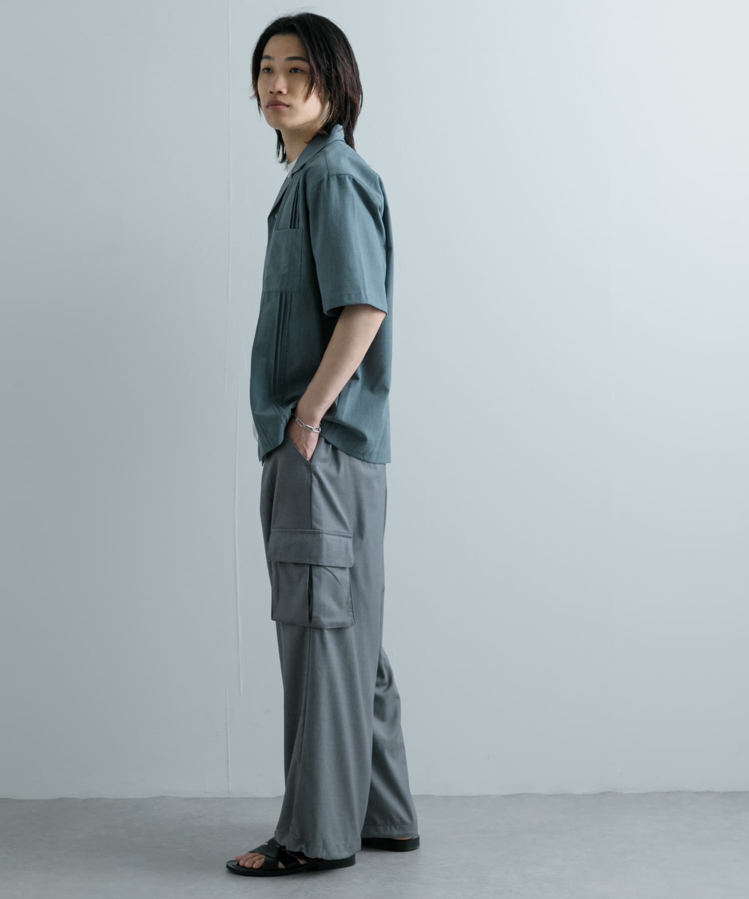 SENSE OF PLACE by URBAN RESEARCH「『セットアップ対応』 『UR TECH DRYLUXE』リネンライクキューバシャツ」|シャツ・ブラウス|