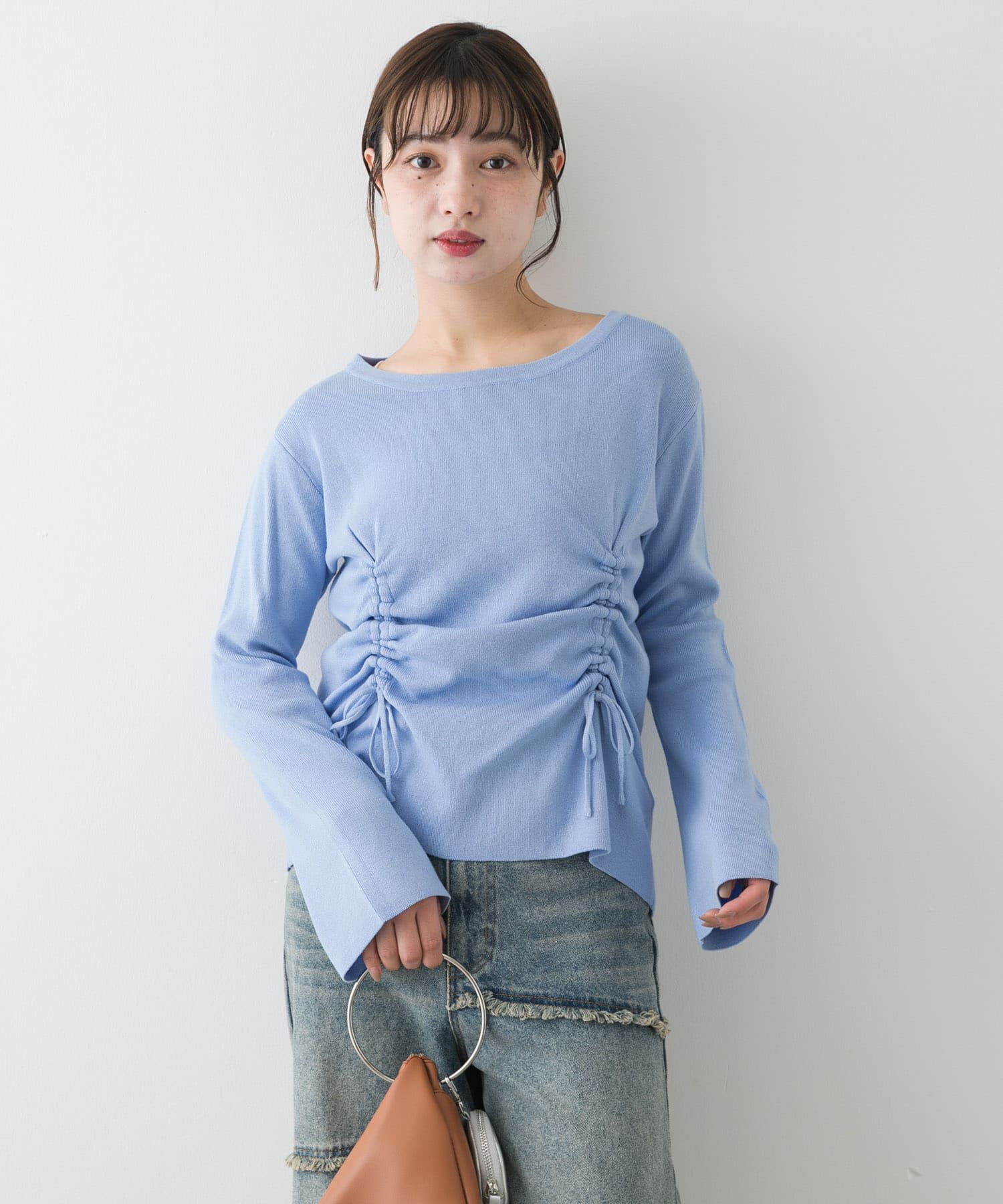 SENSE OF PLACE by URBAN RESEARCH「ボートネックシャーリングセーター」|ニット・セーター|