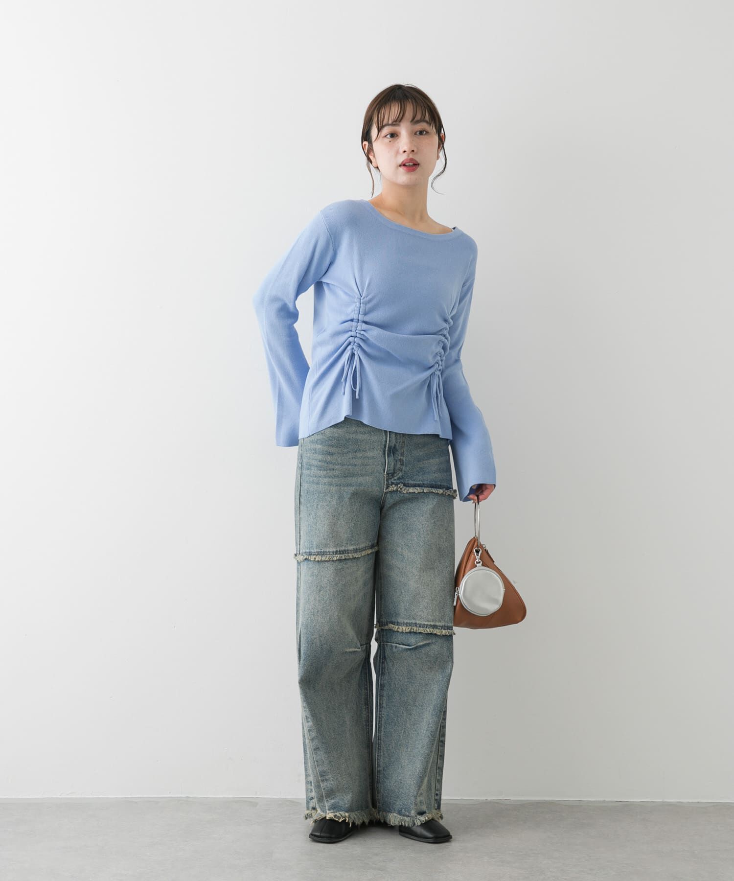 SENSE OF PLACE by URBAN RESEARCH「ボートネックシャーリングセーター」|ニット・セーター|