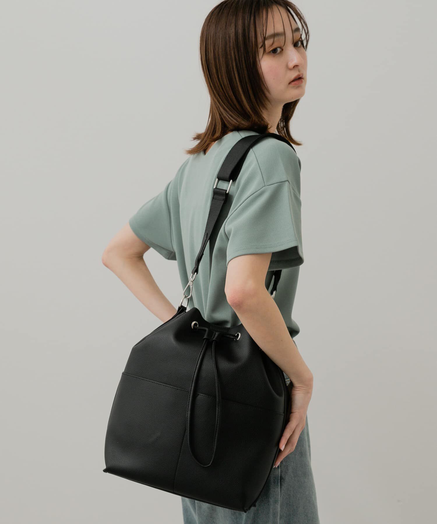 SENSE OF PLACE by URBAN RESEARCH「アウトポケットバケットバッグ」|ショルダー・メッセンジャー|