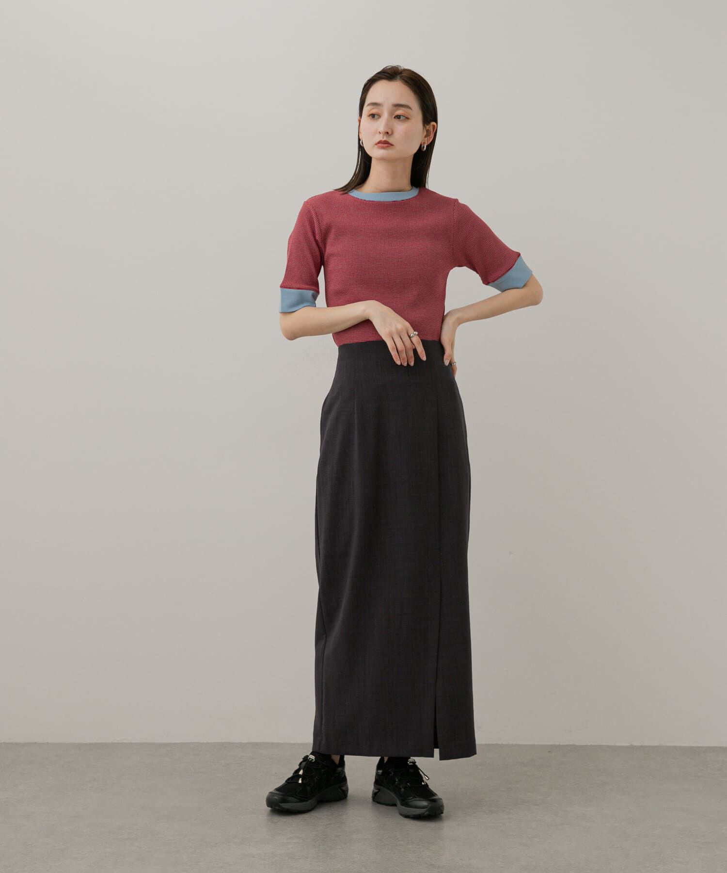 SENSE OF PLACE by URBAN RESEARCH「『UR TECH DRYLUXE』リネンライクスリットタイトスカート」|スカート|