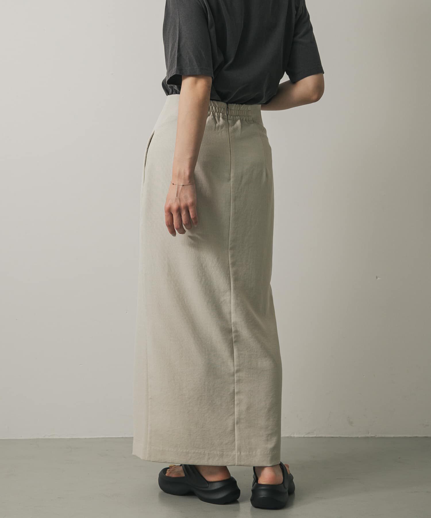 SENSE OF PLACE by URBAN RESEARCH「『UR TECH DRYLUXE』リネンライクスリットタイトスカート」|スカート|