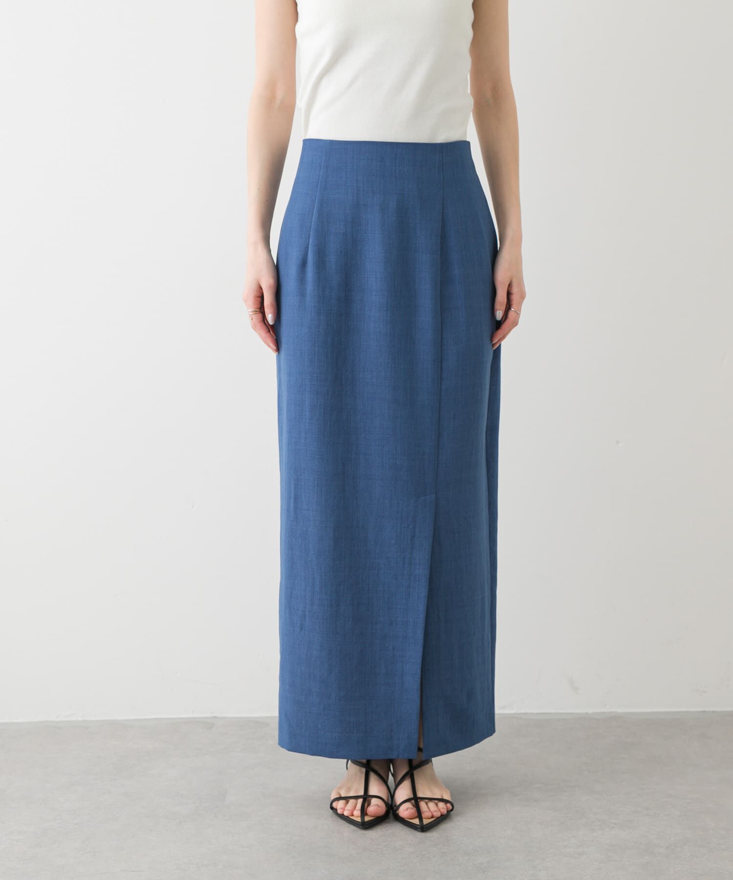 SENSE OF PLACE by URBAN RESEARCH「『UR TECH DRYLUXE』リネンライクスリットタイトスカート」|スカート|