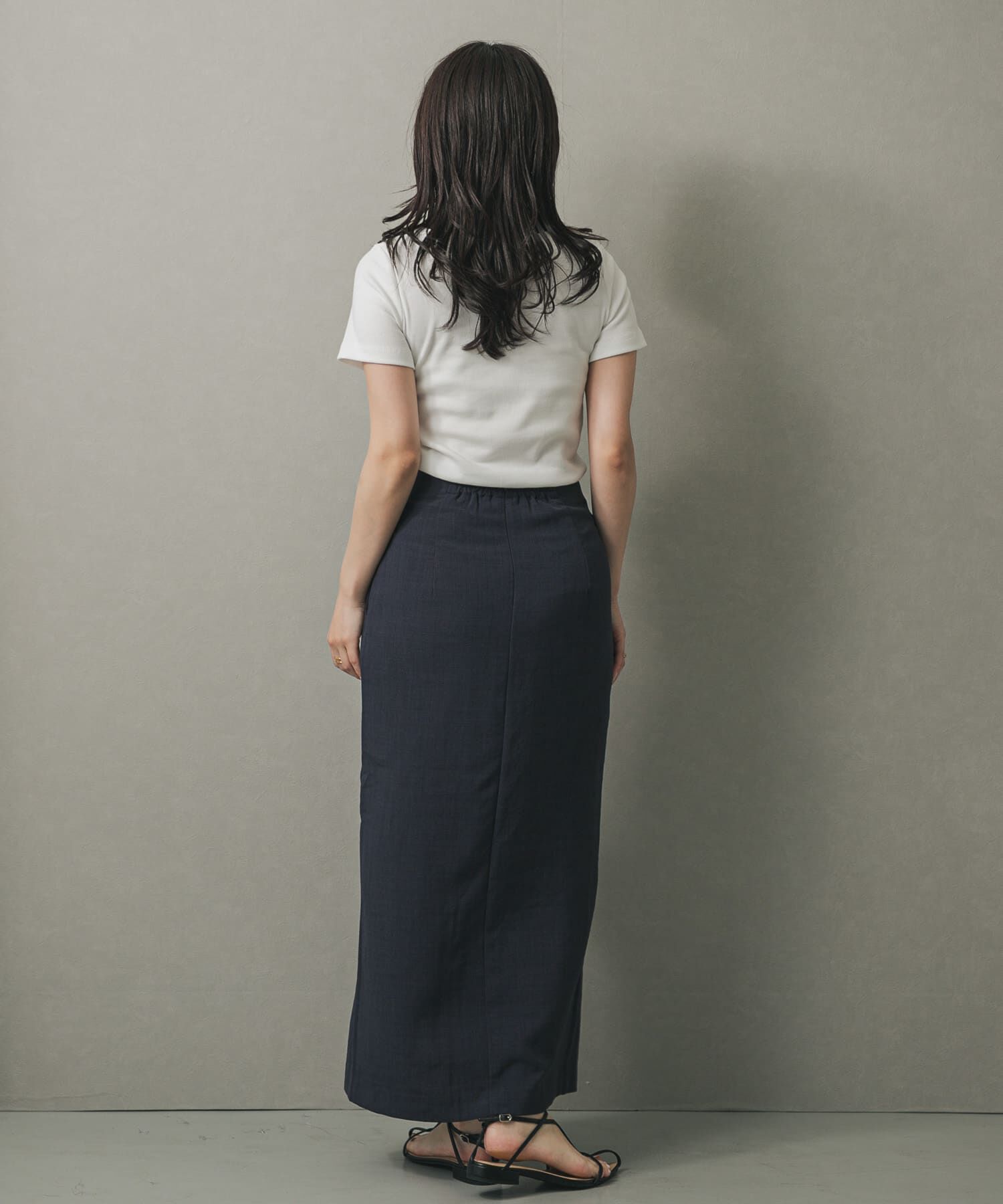 SENSE OF PLACE by URBAN RESEARCH「『UR TECH DRYLUXE』リネンライクスリットタイトスカート」|スカート|