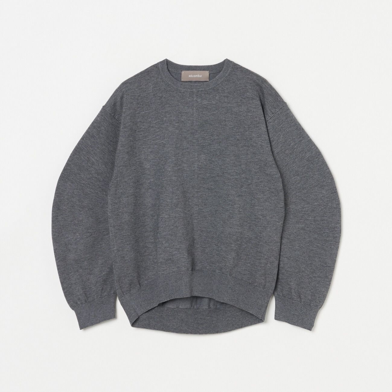HELIOPOLE「HELIOPOLE BANANA SLEEVE KNIT」|ニット・セーター|ミディアムグレー