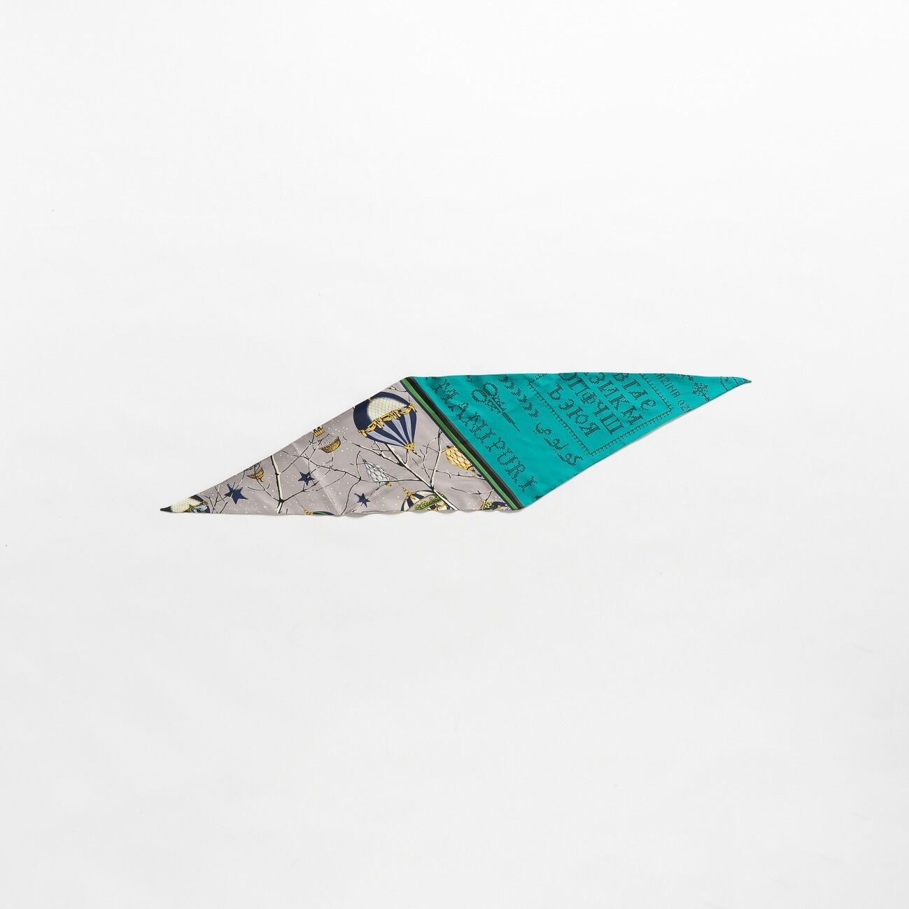  「manipuri DIAMOND SCARF」|マフラー|グリーン