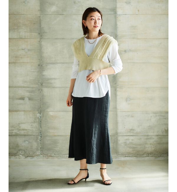 le.coeur blanc「TORRAZZO DONNAフリンジニットビスチェ」|キャミソール|