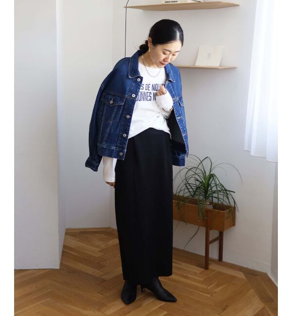 le.coeur blanc「ダンボールニットタイトスカート」|タイト|