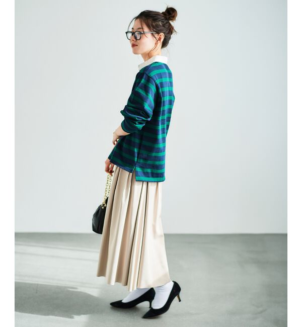 le.coeur blanc「リバーシブルタフタスカート」|スカート|