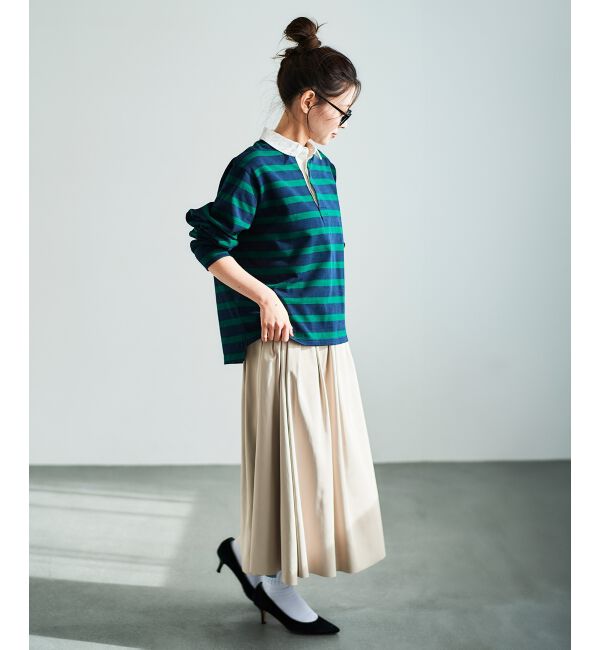 le.coeur blanc「リバーシブルタフタスカート」|スカート|