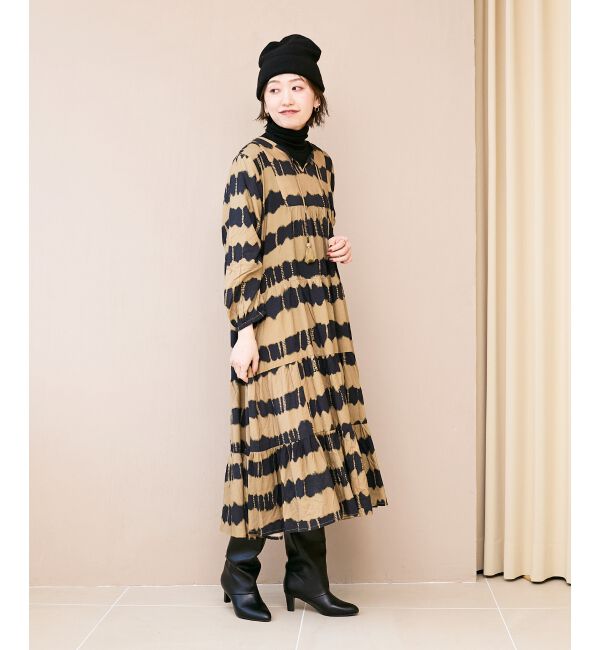  「《手洗い可能》Fanakaタイダイプリントワンピース」|ワンピース|