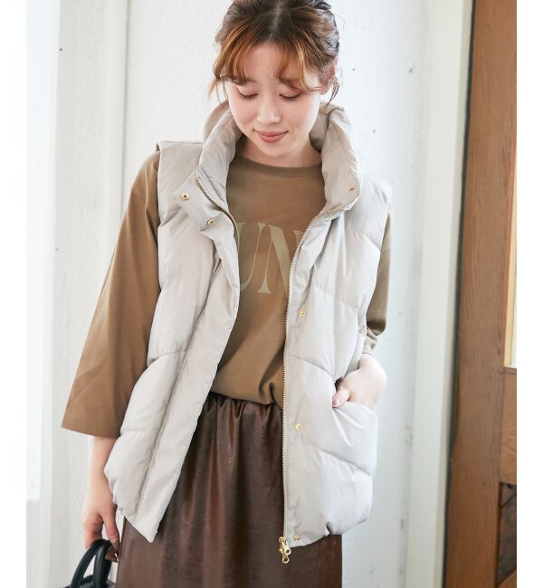  「《WEB限定アイテム》ボリュームダウンベスト」|ダウンベスト・ベスト|